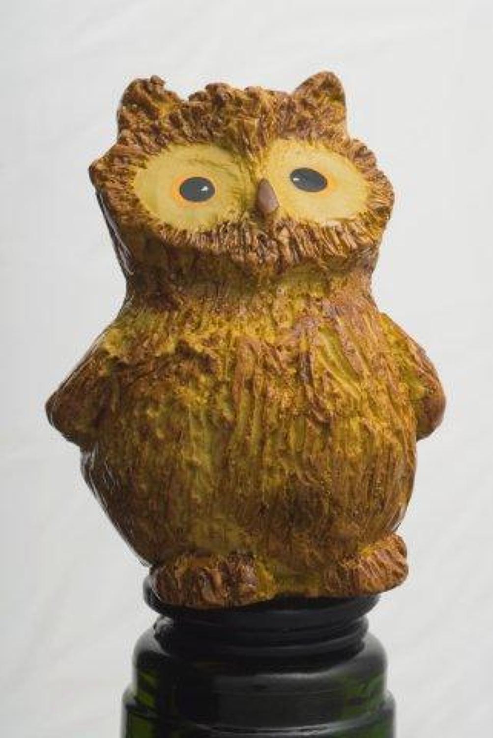 Owl bottle stopper